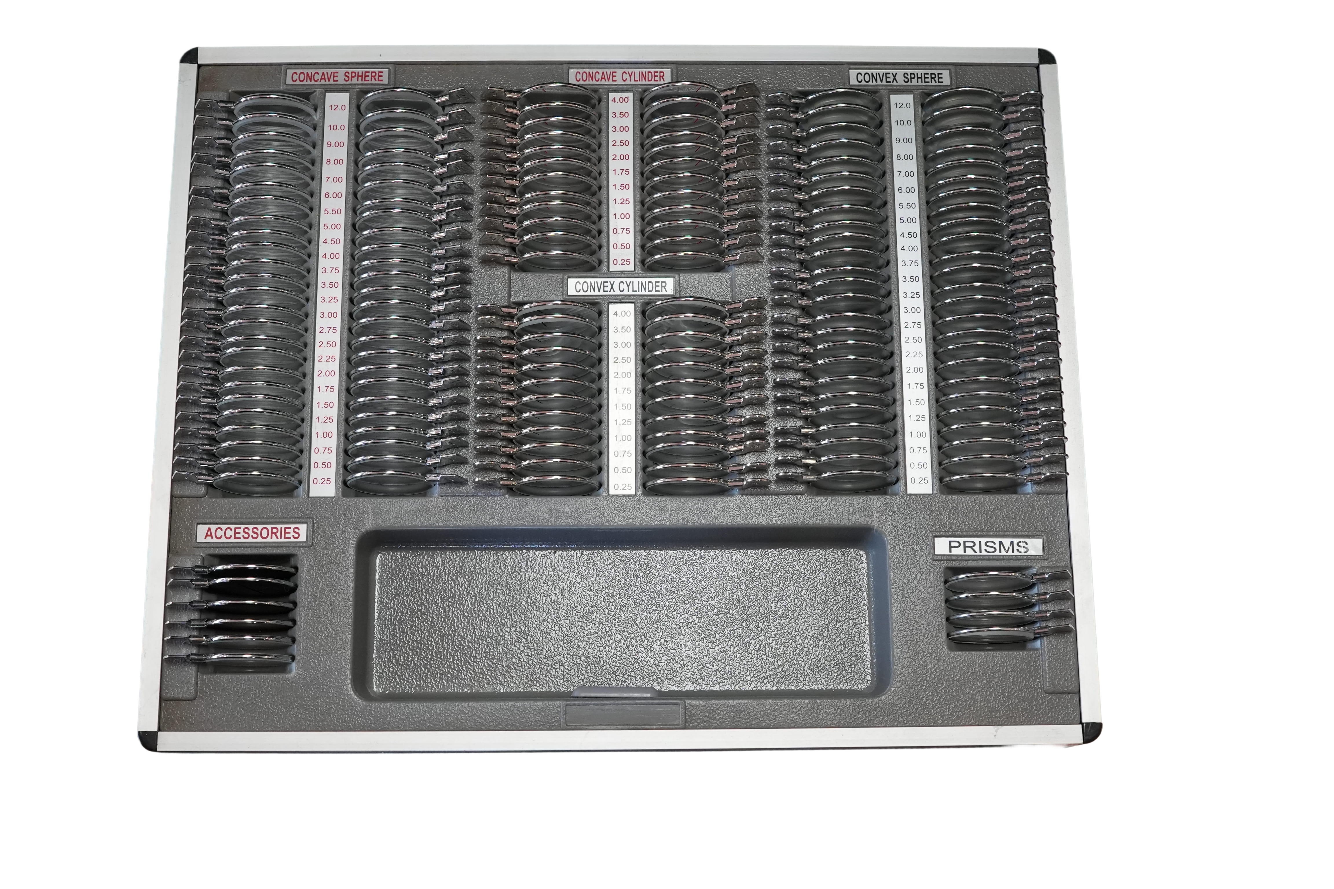 JC-158 验光镜片箱（塑料红白圈） 图片 3