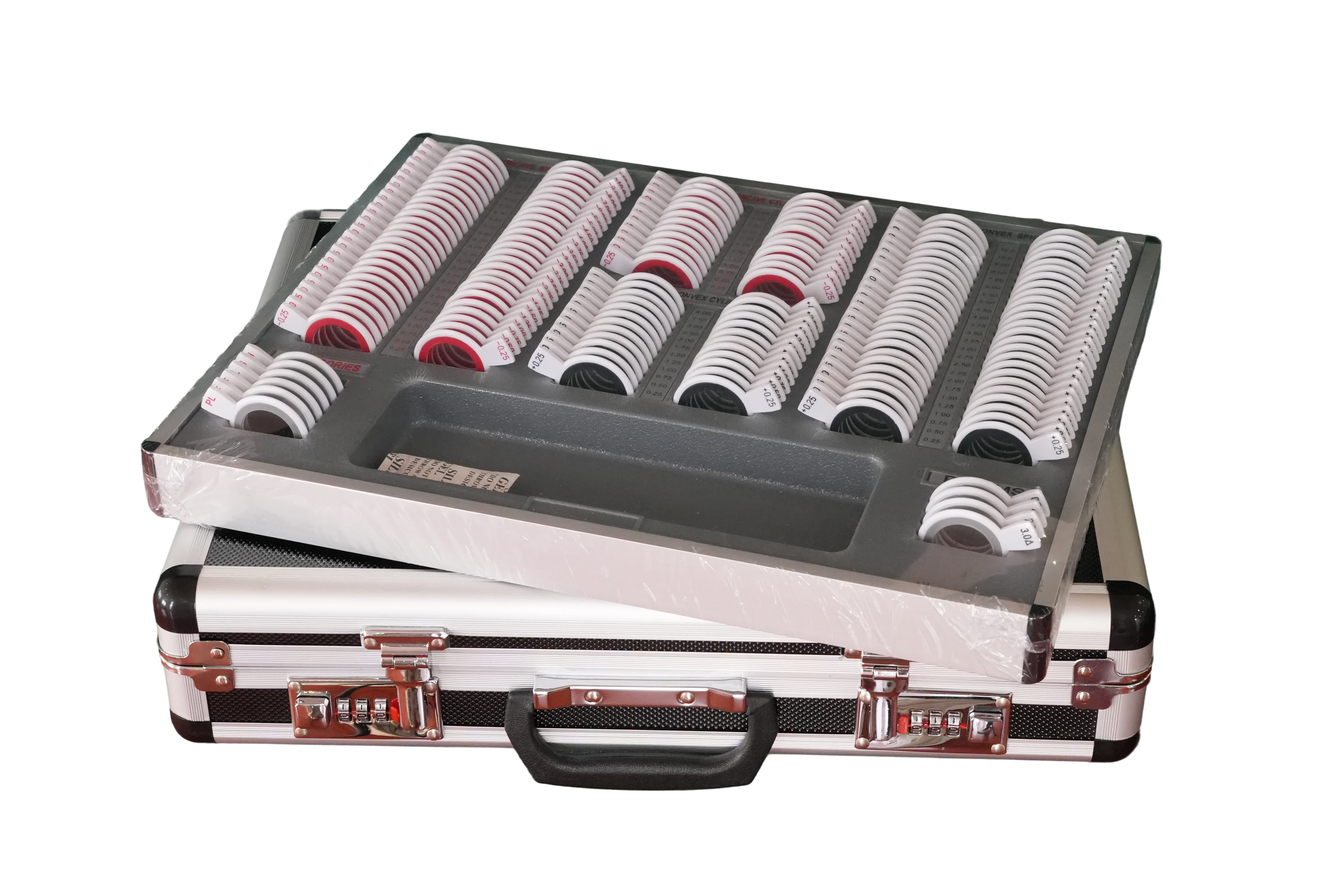 JC-158 验光镜片箱（塑料红白圈） 图片 4