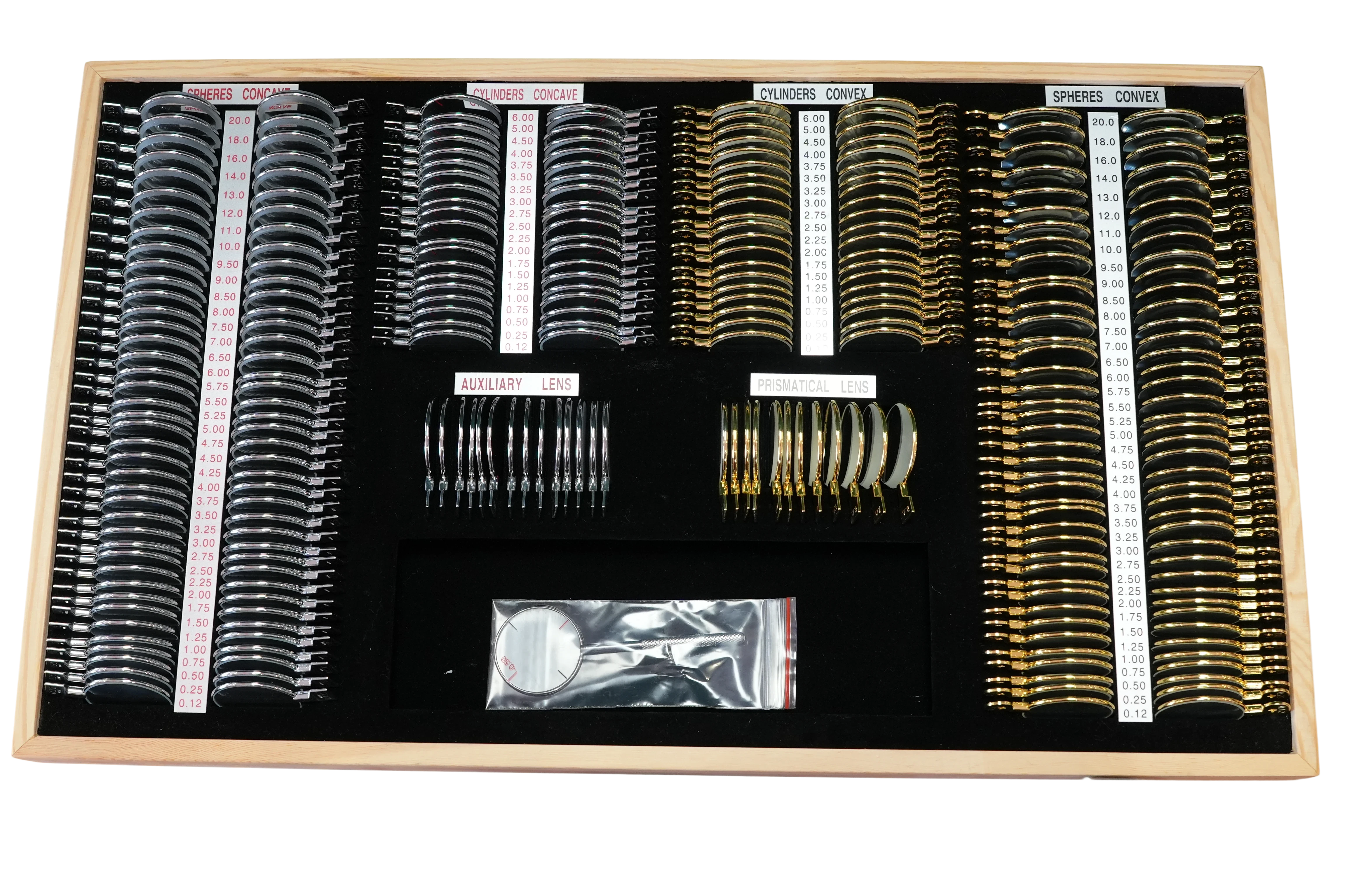 JP-266A 验光镜片箱（金属金银圈） 图片 3