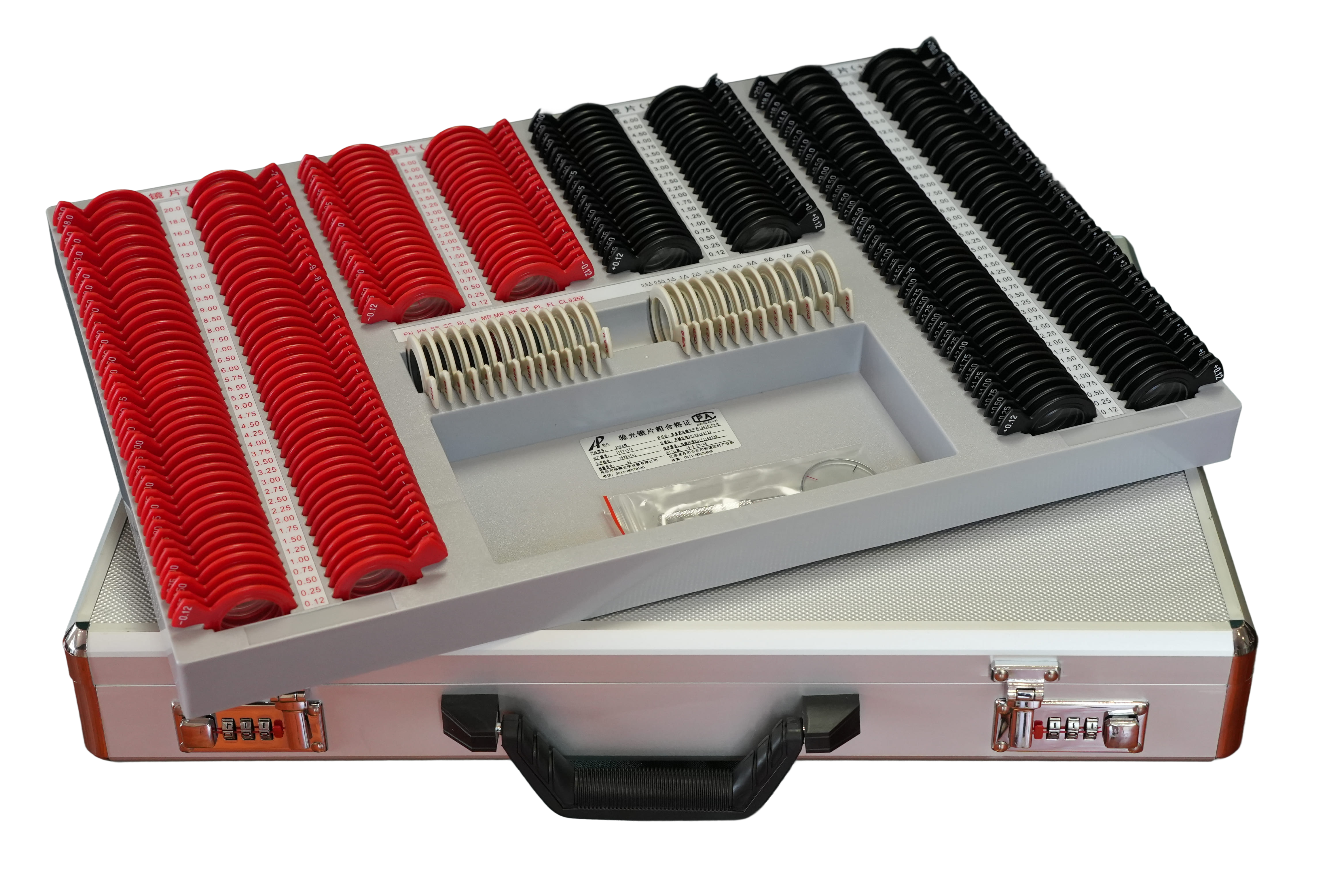 JP-266A 验光镜片箱（塑料红黑圈） 图片 4